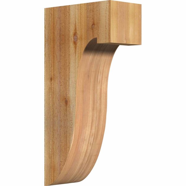 Ekena Millwork Del Monte Rough Sawn Corbel, Western Red Cedar, 6"W x 12"D x 24"H COR06X12X24DEL00RWR - main